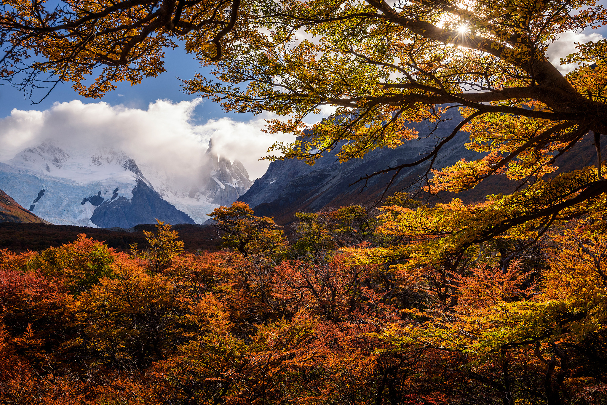 Patagonia autumn scenery